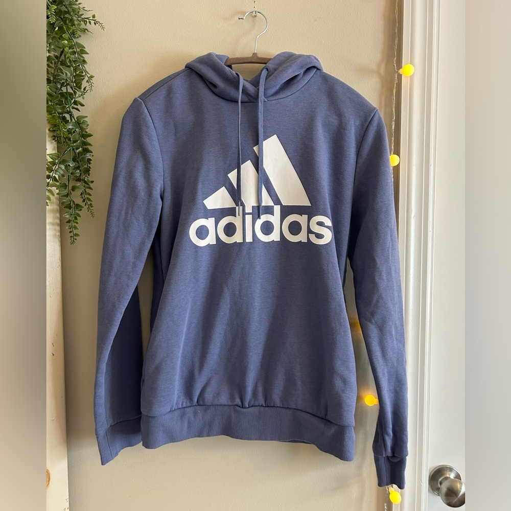 Adidas Hoodie Sweatshirt - Women’s Medium - periwinkle in color